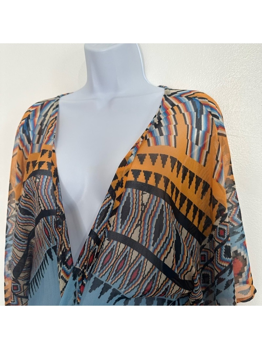 NWOT Patrons of Peace Women's Western Style Kimono Cover-Up, Size M/L - Picture 9 of 9